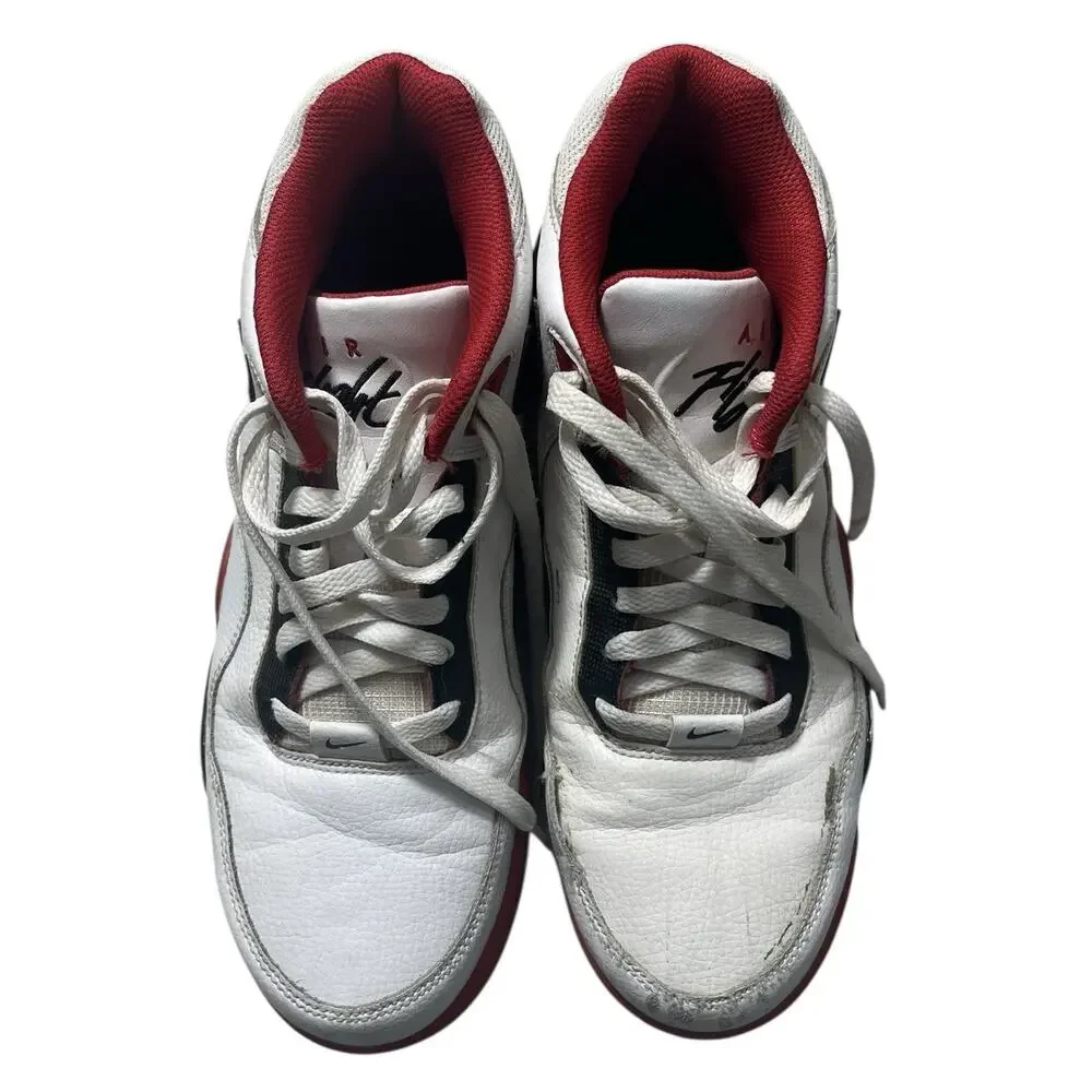 Nike Air Flight Legacy Men’s 8.5 Legacy White Red Sneakers High Tops Streetwear